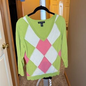 *INC Green Silk Blend Sweater - EUC - XL